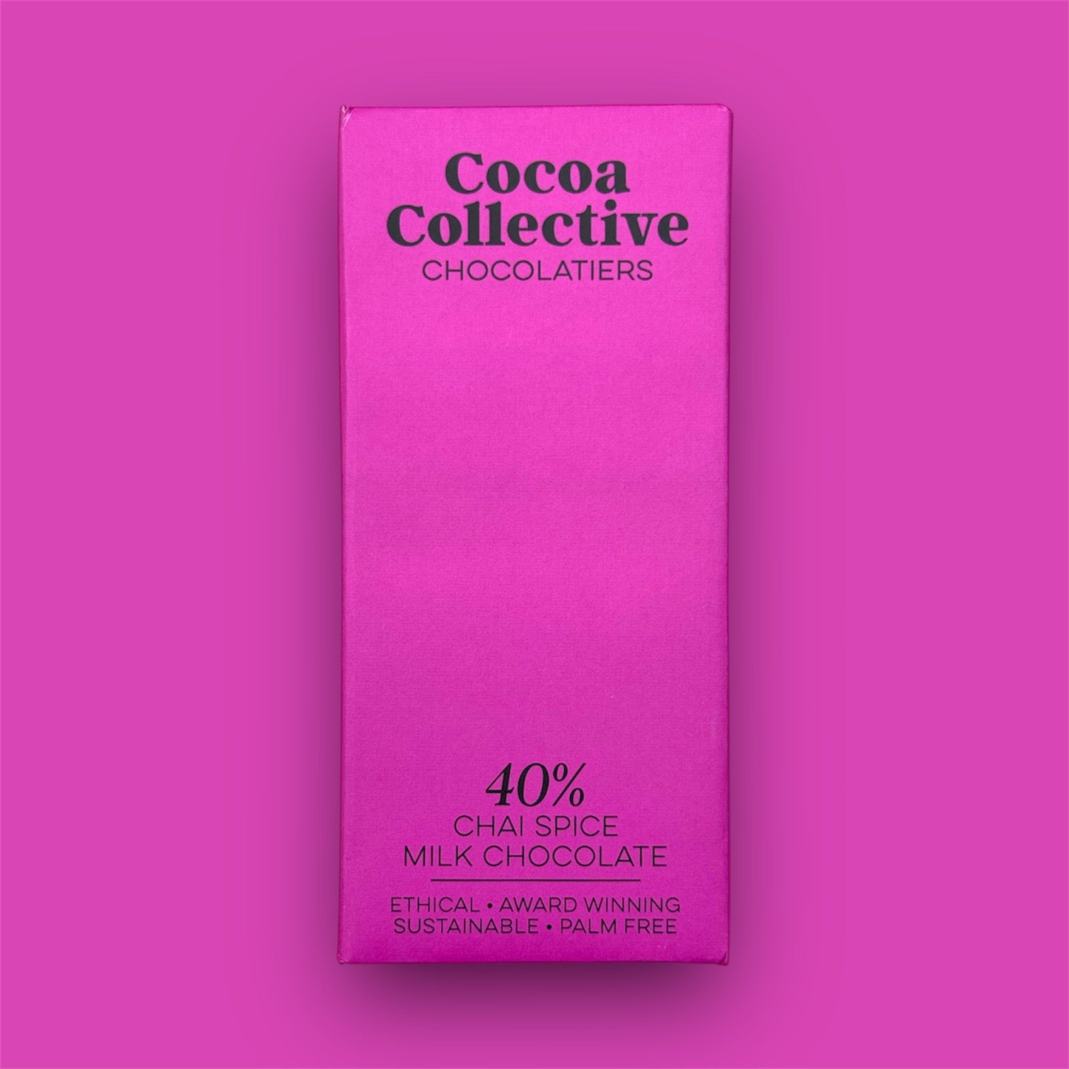 Chai Spice | Ethically Sourced | Milk Chocolate Bar | 40% Cocoa