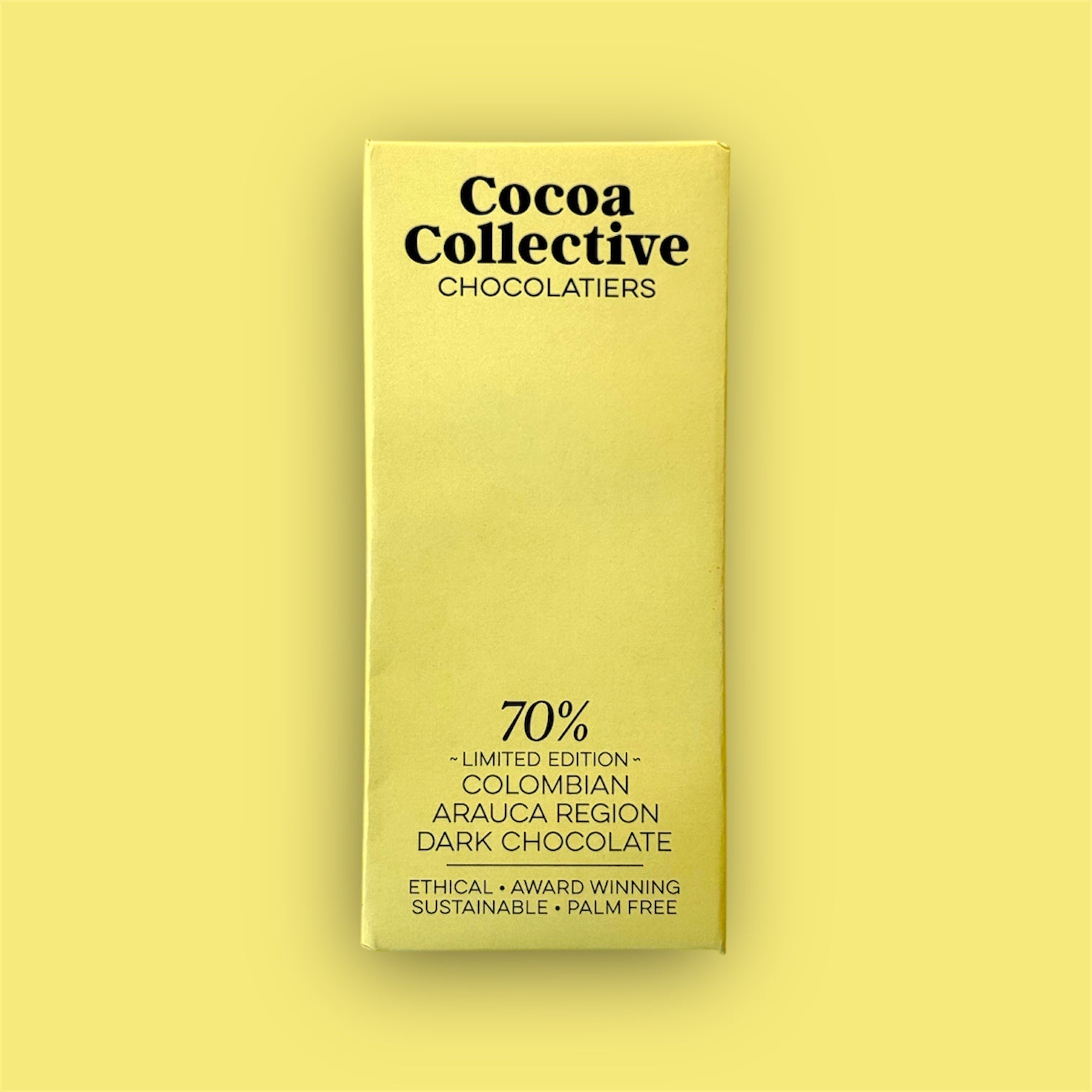 Limited Edition | Colombian Arauca | Single Region | Dark Chocolate Bar | 70% Cocoa