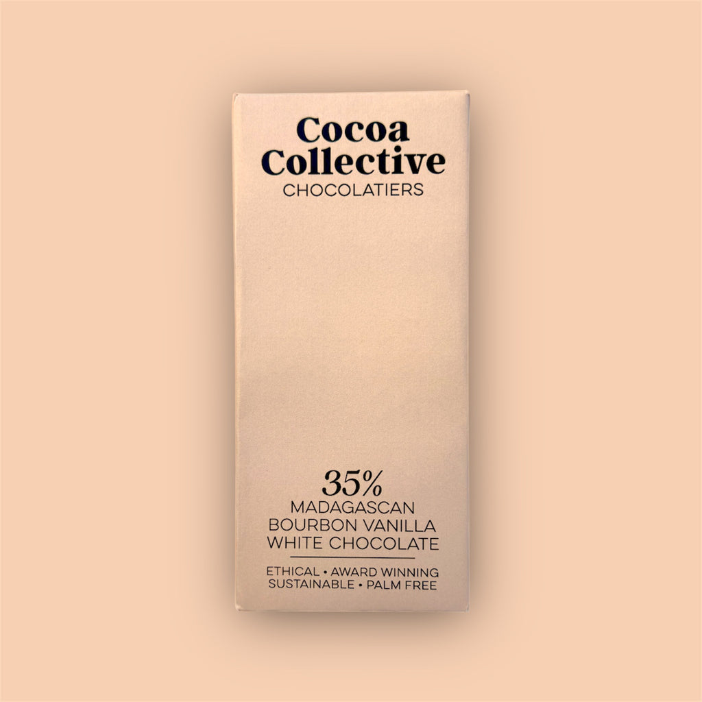 Madagascan Bourbon Vanilla | Ethically Sourced | White Chocolate Bar | 35% Cocoa