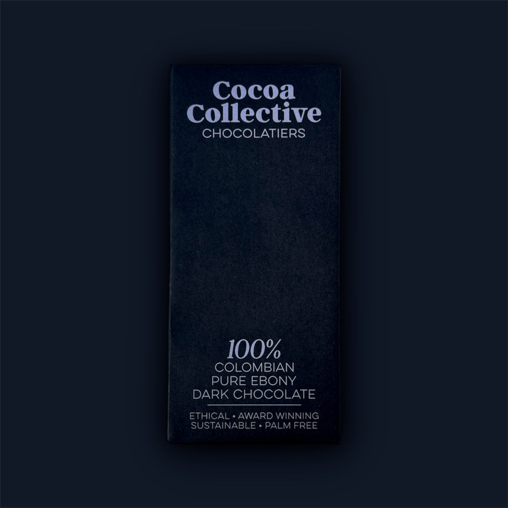 Colombian | Pure Ebony | Single Origin | Dark Chocolate Bar | 100% Cocoa