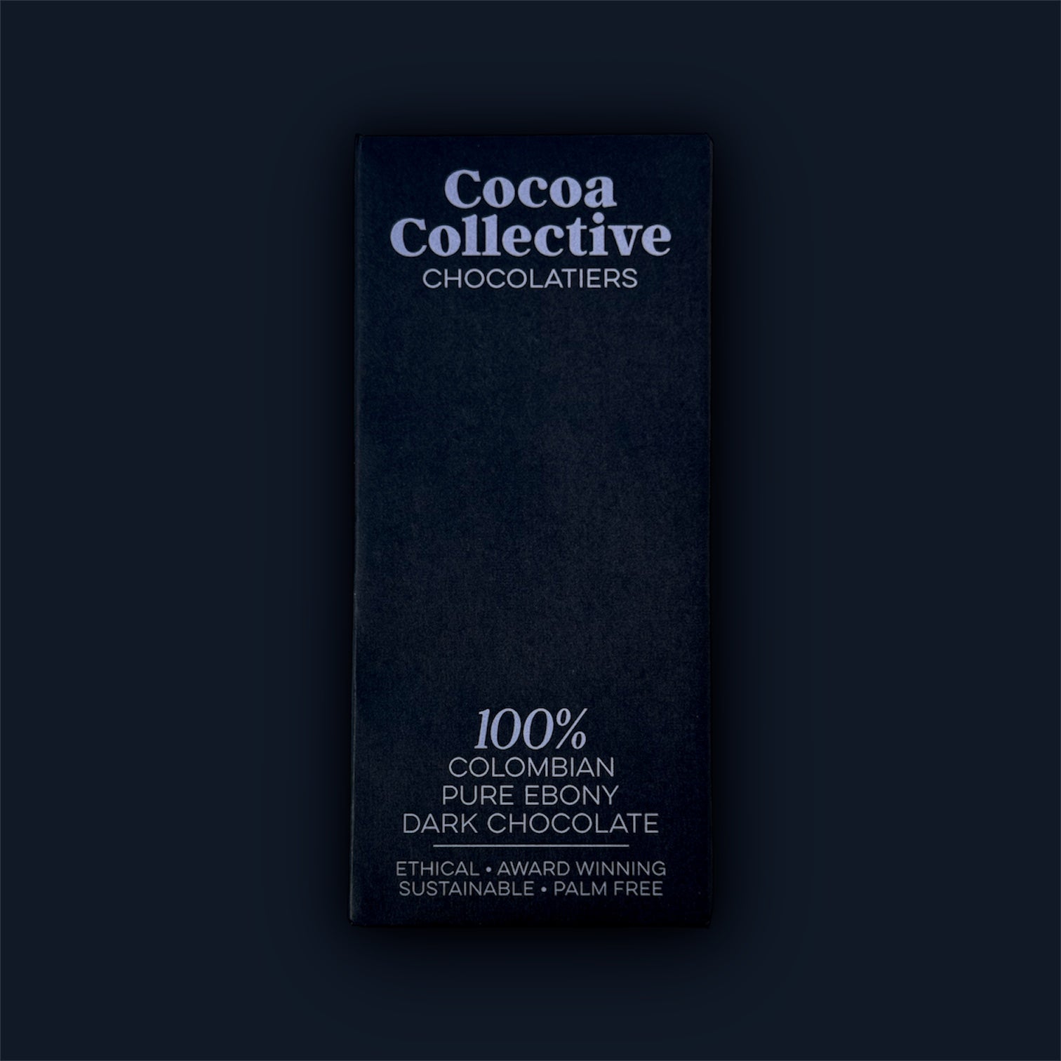 Colombian | Pure Ebony | Single Origin | Dark Chocolate Bar | 100% Cocoa